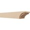 Ekena Millwork 6in. W x 4in. H x 24in. L Rivera Woodgrain TimberThane Rafter Tail, Primed Tan RFTUR06X04X24RIVRCPR - alternate 1
